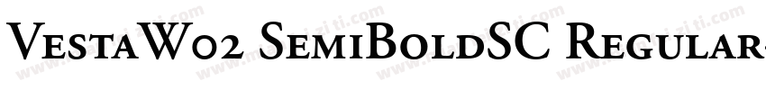 VestaW02 SemiBoldSC Regular字体转换